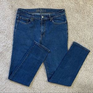 Classic Blue Denim Skinny Jeans, Size 34”